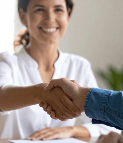 All Star Insulation team member with happy customer